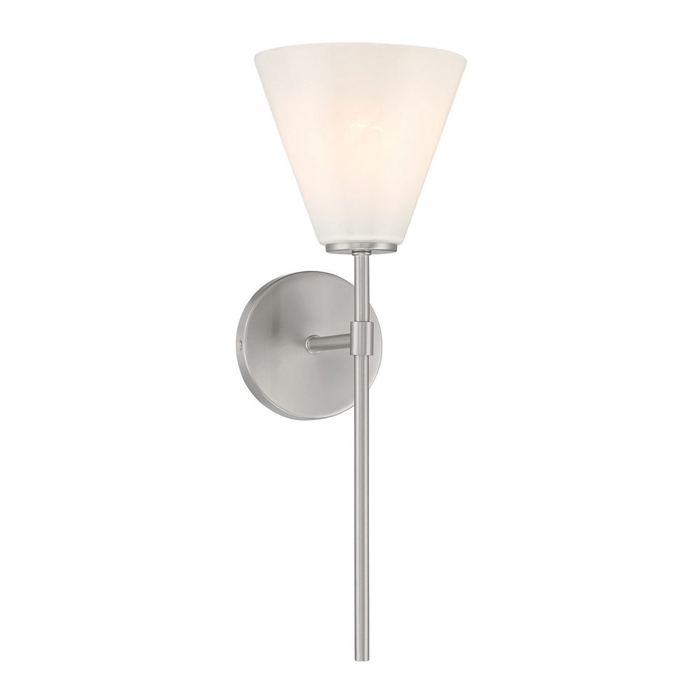 Savoy House - One Light Wall Sconce - Blair - Satin Nickel- Union Lighting Luminaires Decor