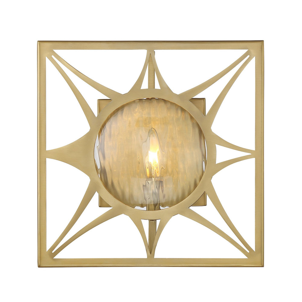 Savoy House - One Light Wall Sconce - Balfour - Warm Brass- Union Lighting Luminaires Decor