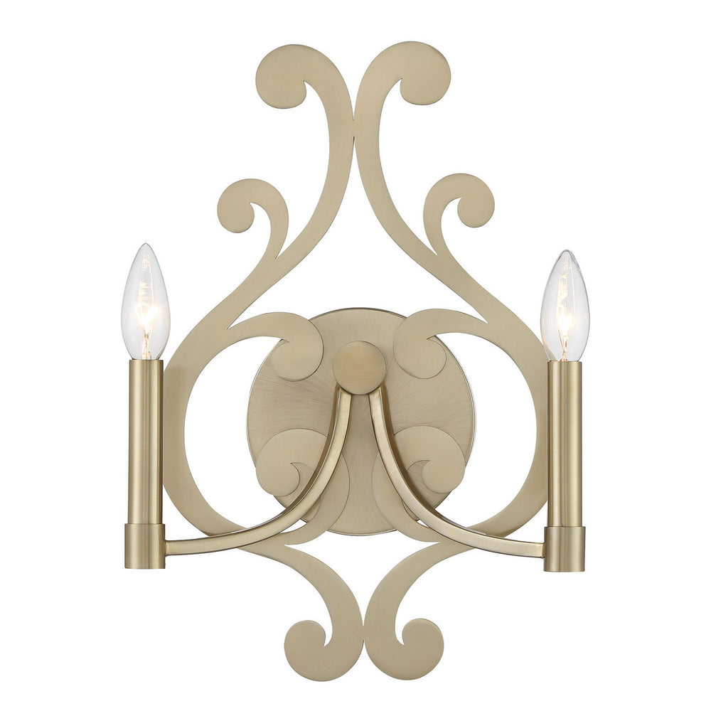 Savoy House - Two Light Wall Sconce - Lombard - Noble Brass- Union Lighting Luminaires Decor