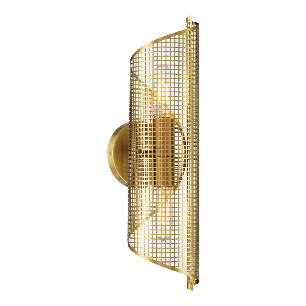 Savoy House - Two Light Wall Sconce - Hillbourne - Warm Brass- Union Lighting Luminaires Decor