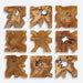 Uttermost - Wall Decor Set/9 - Talia - Natural Teak Wood- Union Lighting Luminaires Decor
