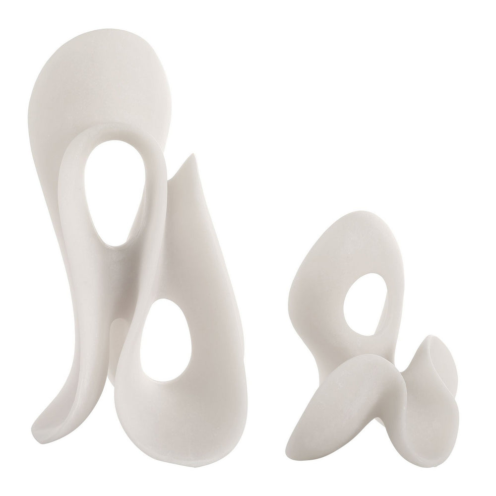 Uttermost - Sculptures Set/2 - Silent Wave - White- Union Lighting Luminaires Decor