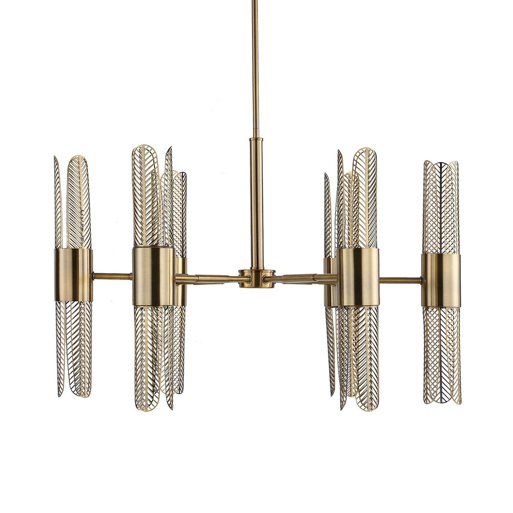 Uttermost - LED Chandelier - Cret - Oxidized Brass- Union Lighting Luminaires Decor
