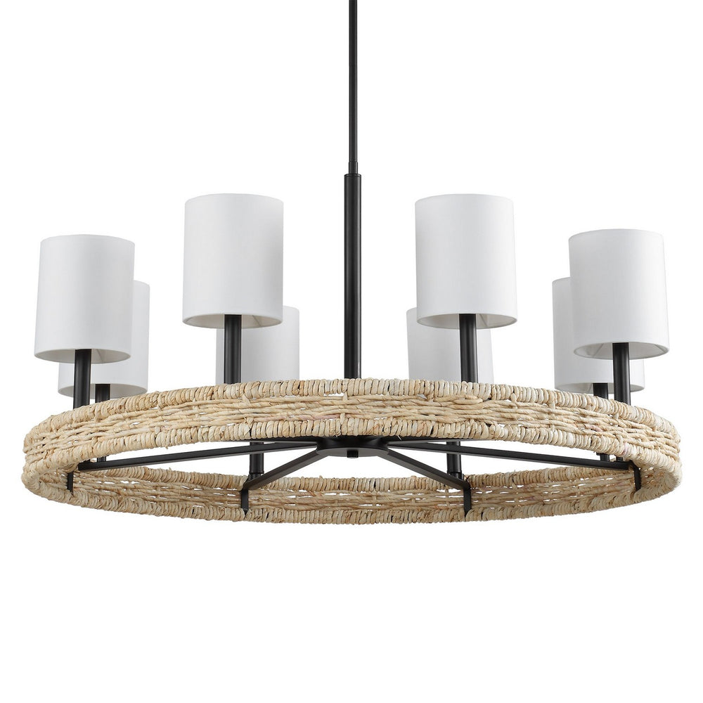 Uttermost - Eight Light Chandelier - Faiyam - Dark Bronze- Union Lighting Luminaires Decor