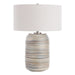 Uttermost - One Light Table Lamp - Prospect - Brushed Nickel- Union Lighting Luminaires Decor