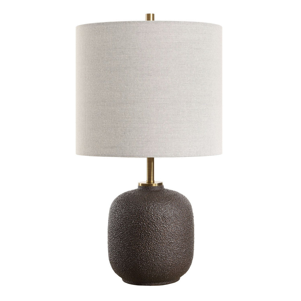 Uttermost - One Light Buffet Lamp - Blacktop - Antique Brass- Union Lighting Luminaires Decor