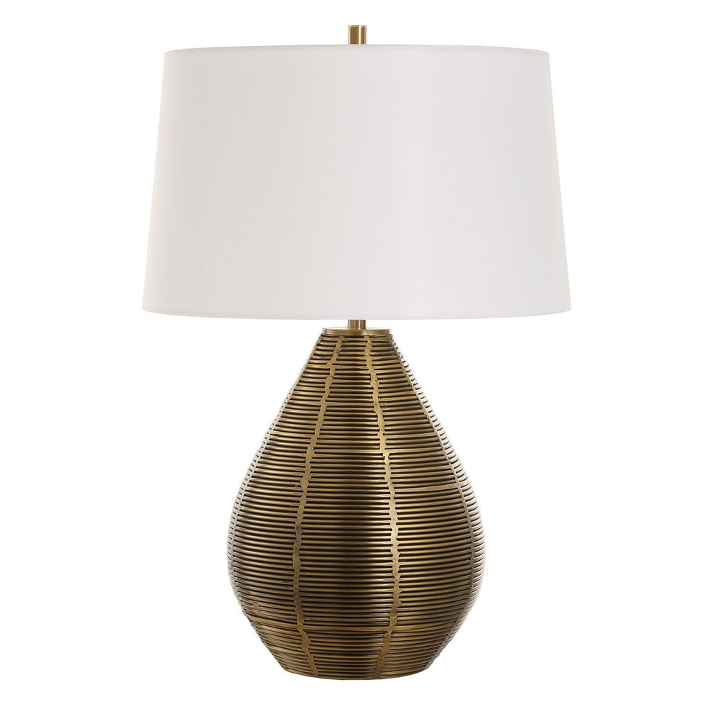 Uttermost - One Light Table Lamp - Knowles - Brushed Brass- Union Lighting Luminaires Decor