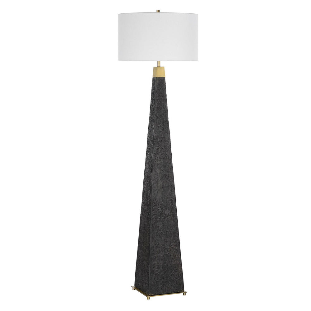 Uttermost - One Light Floor Lamp - Lathey - Brass- Union Lighting Luminaires Decor