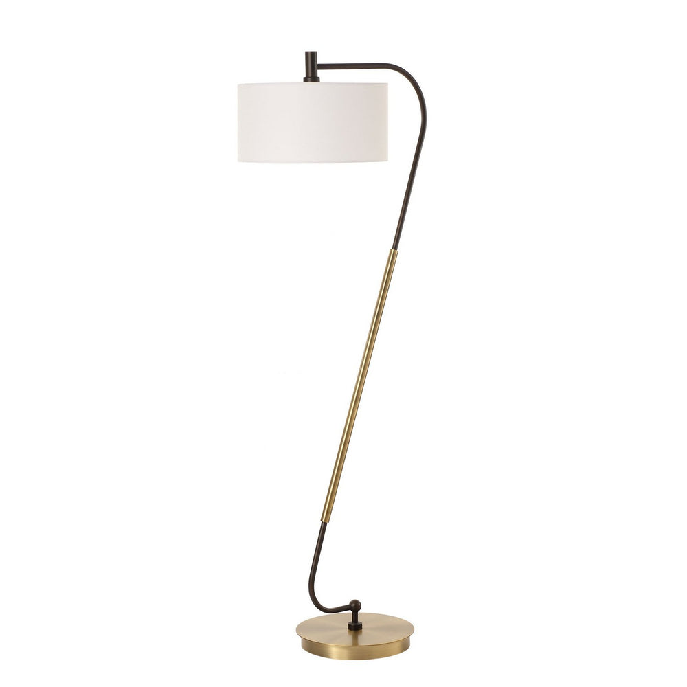 Uttermost - One Light Floor Lamp - Irwin - Antique Brass- Union Lighting Luminaires Decor