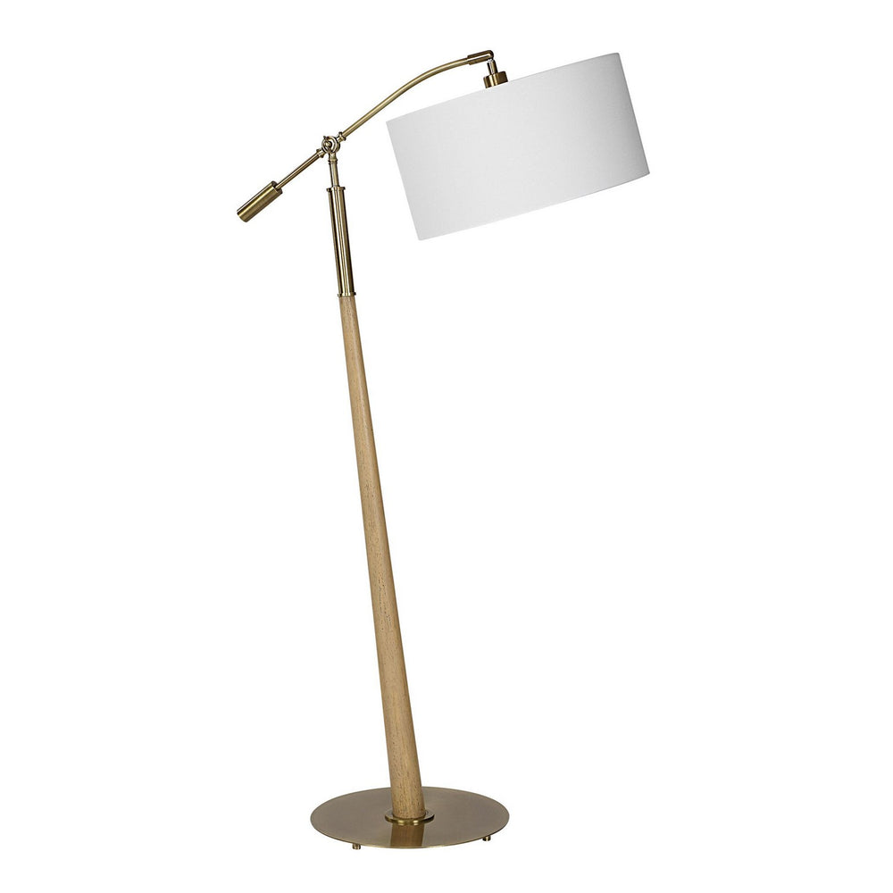 Uttermost - One Light Floor Lamp - Kennett - Antique Brass- Union Lighting Luminaires Decor