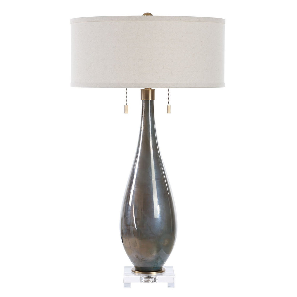 Uttermost - Two Light Table Lamp - Cardoni - Brushed Brass- Union Lighting Luminaires Decor