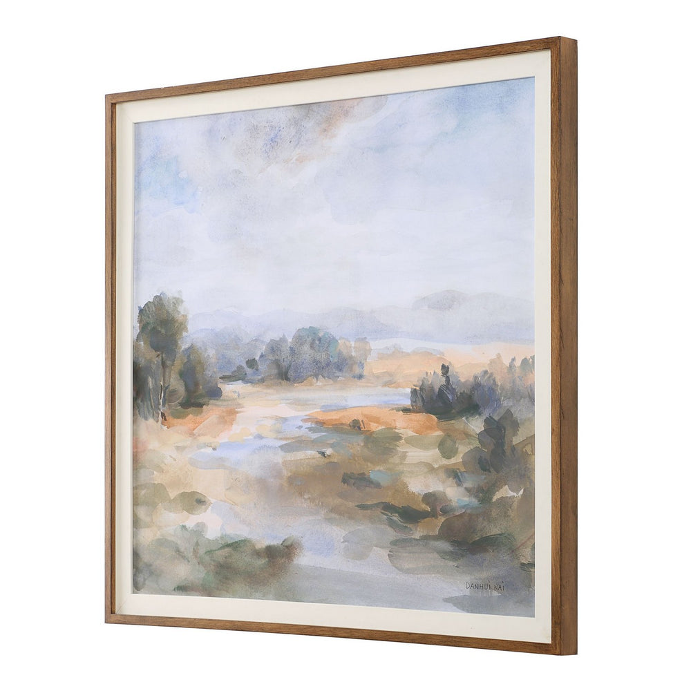 Uttermost - Landscape Print - River Afternoon - Pine Wood- Union Lighting Luminaires Decor