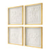 Uttermost - Wall Art - Fourfold - Light Gold- Union Lighting Luminaires Decor