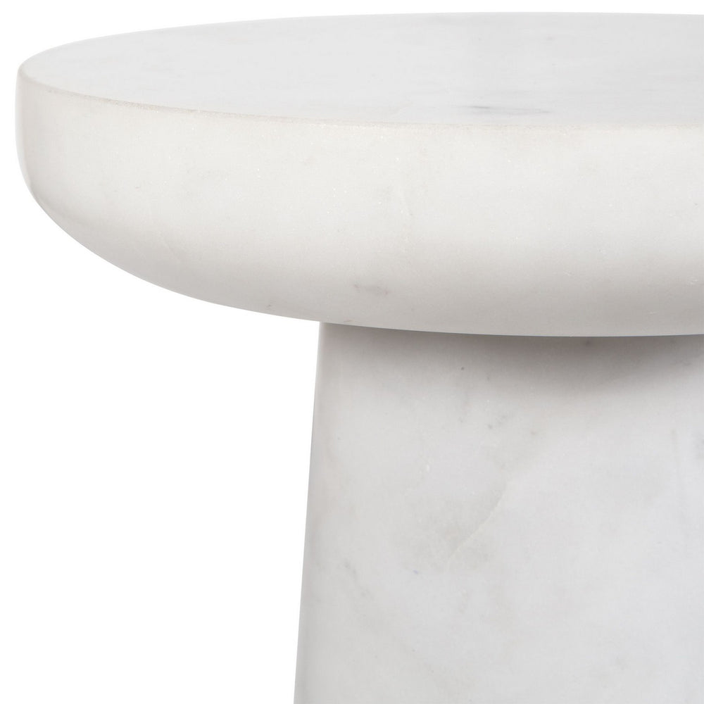 Uttermost - Drink Table - Lirra - White Marble- Union Lighting Luminaires Decor