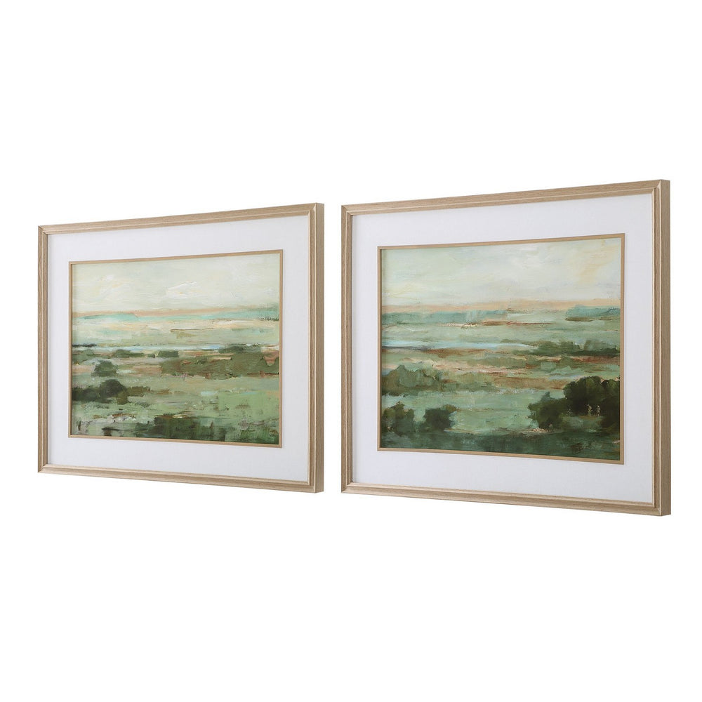 Uttermost - Framed Print - Warm - Natural Oak Veneer- Union Lighting Luminaires Decor