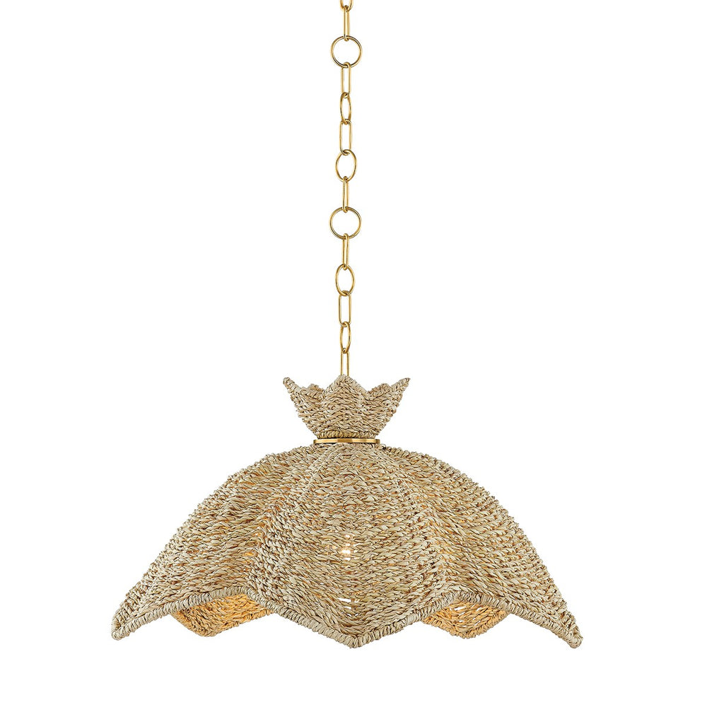 Mitzi Canada - One Light Pendant - Solie - Aged Brass- Union Lighting Luminaires Decor