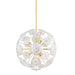 Mitzi Canada - Nine Light Chandelier - Tamara - Aged Brass- Union Lighting Luminaires Decor