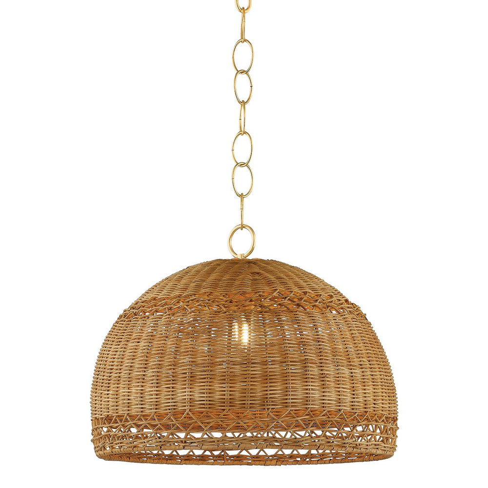 Mitzi Canada - One Light Pendant - April - Aged Brass- Union Lighting Luminaires Decor