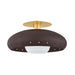 Mitzi Canada - One Light Flush Mount - Kimber - Aged Brass/Textured Bronze W/ Highlight- Union Lighting Luminaires Decor