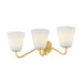 Mitzi Canada - Three Light Bath - Leonella - Aged Brass- Union Lighting Luminaires Decor