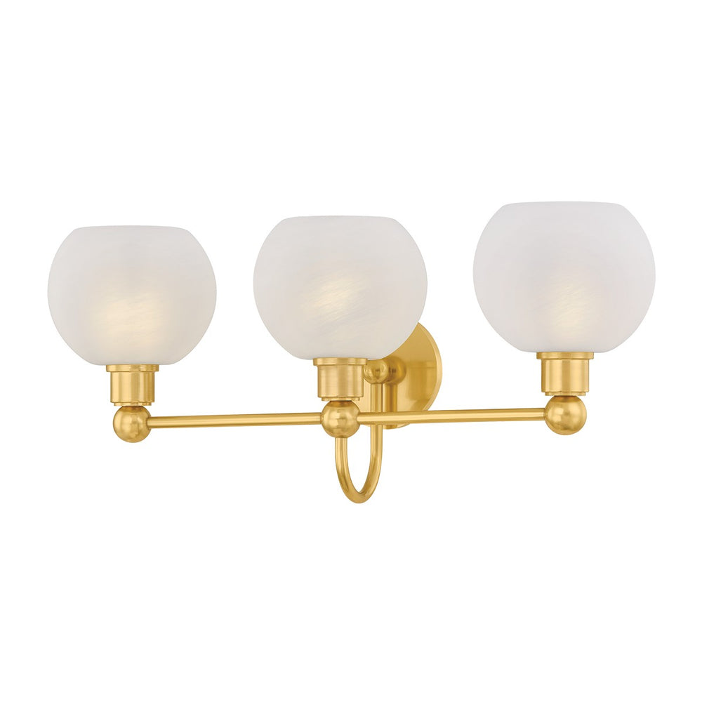 Mitzi Canada - Three Light Bath - Jerica - Aged Brass- Union Lighting Luminaires Decor