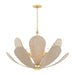 Mitzi Canada - Six Light Chandelier - Nadine - Aged Brass- Union Lighting Luminaires Decor