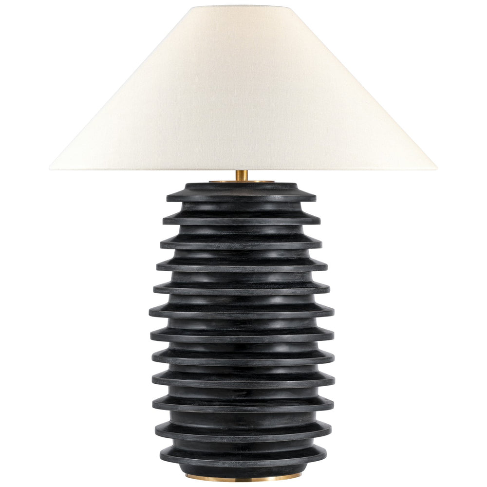 Visual Comfort Signature Canada - LED Table Lamp - Crenelle - Ebonized Birch- Union Lighting Luminaires Decor
