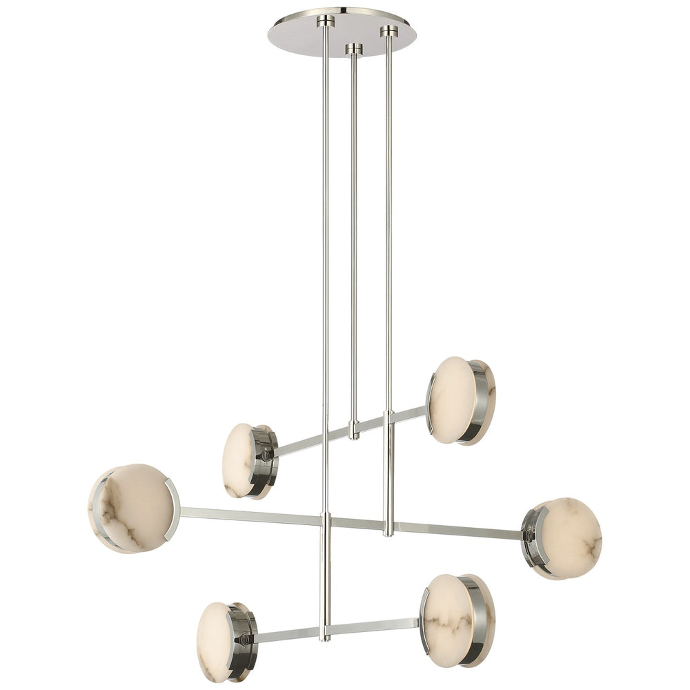 Visual Comfort Signature Canada - LED Chandelier - Melange - Polished Nickel- Union Lighting Luminaires Decor