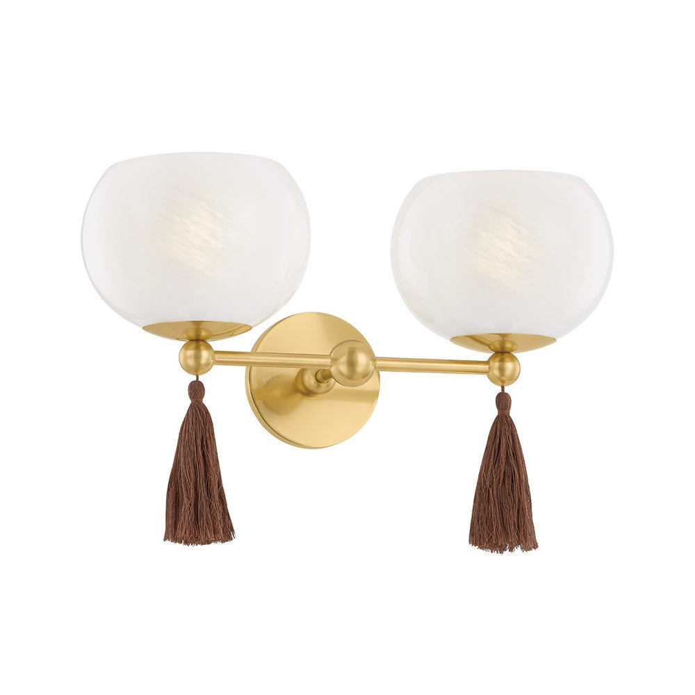 Mitzi Canada - Two Light Wall Sconce - Niya - Aged Brass- Union Lighting Luminaires Decor