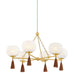 Mitzi Canada - Six Light Chandelier - Niya - Aged Brass- Union Lighting Luminaires Decor