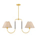 Mitzi Canada - Two Light Linear Pendant - Janie - Aged Brass/True Bronze- Union Lighting Luminaires Decor