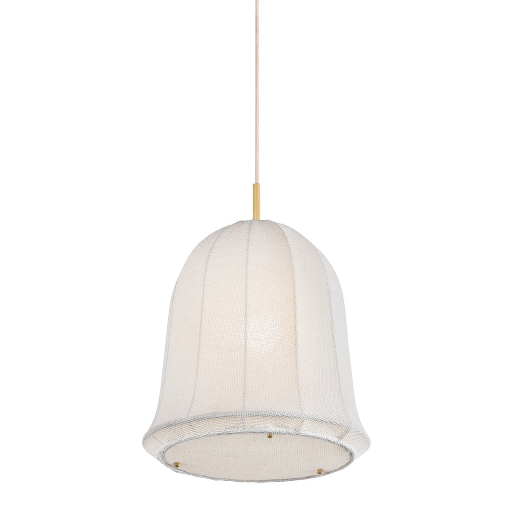 Mitzi Canada - One Light Pendant - Risa - Aged Brass- Union Lighting Luminaires Decor