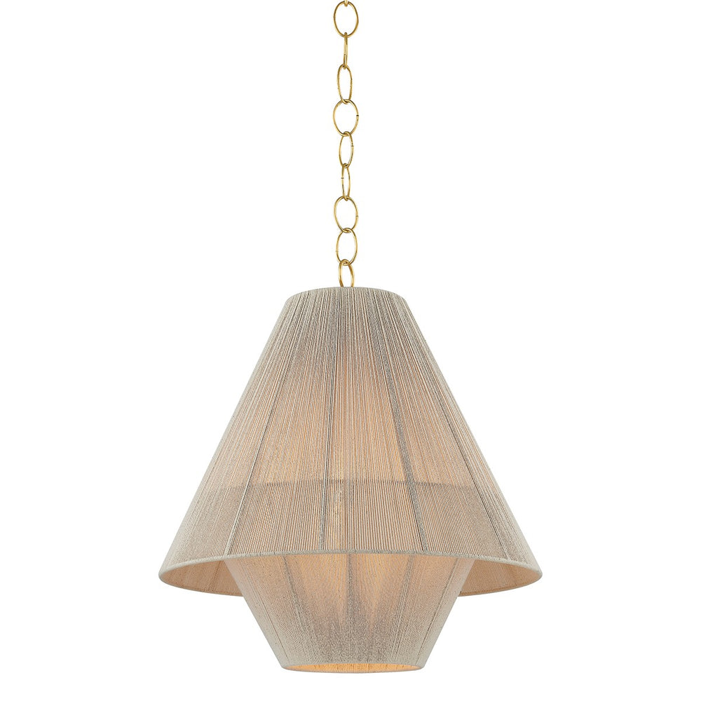 Mitzi Canada - One Light Pendant - Eleanor - Aged Brass- Union Lighting Luminaires Decor