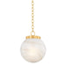 Mitzi Canada - One Light Pendant - Ambra - Aged Brass- Union Lighting Luminaires Decor