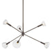 Mitzi Canada - Six Light Chandelier - Caraway - True Bronze- Union Lighting Luminaires Decor