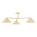Mitzi Canada - Three Light Semi Flush Mount - Sonja - True Bronze/Soft Bisque- Union Lighting Luminaires Decor