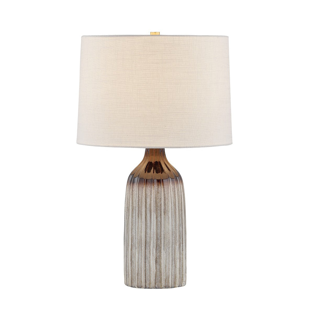 Mitzi Canada - One Light Table Lamp - Raisa - Aged Brass/Ceramic Affogato- Union Lighting Luminaires Decor
