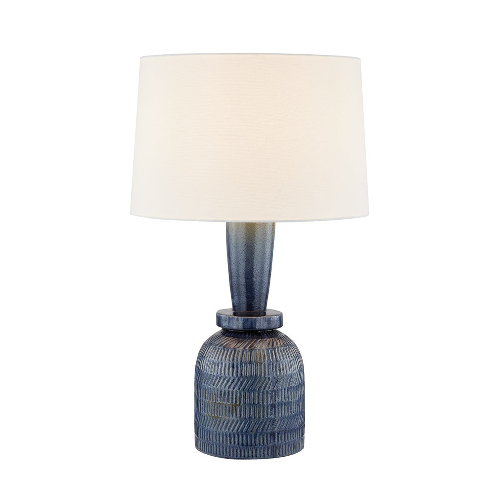 Mitzi Canada - One Light Table Lamp - Russo - Aged Brass/Ceramic Washed Cobalt- Union Lighting Luminaires Decor