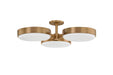 Troy Lighting Canada - Three Light Semi Flush Mount - Rory - Patina Brass- Union Lighting Luminaires Decor