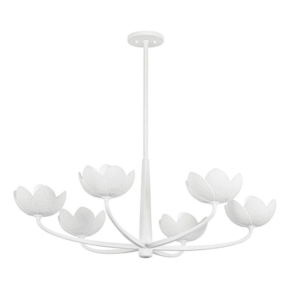 Troy Lighting Canada - Six Light Chandelier - Arcata - Gesso White- Union Lighting Luminaires Decor