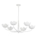 Troy Lighting Canada - Six Light Chandelier - Arcata - Gesso White- Union Lighting Luminaires Decor