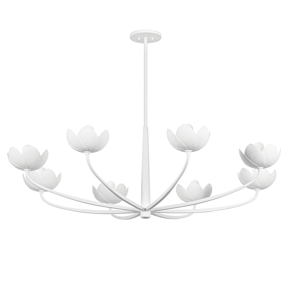 Troy Lighting Canada - Eight Light Chandelier - Arcata - Gesso White- Union Lighting Luminaires Decor