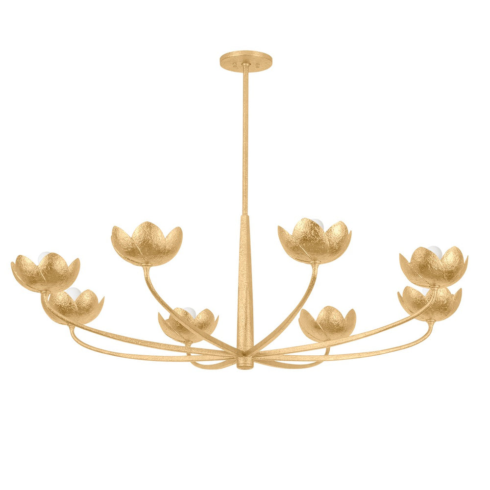 Troy Lighting Canada - Eight Light Chandelier - Arcata - Vintage Gold Leaf- Union Lighting Luminaires Decor