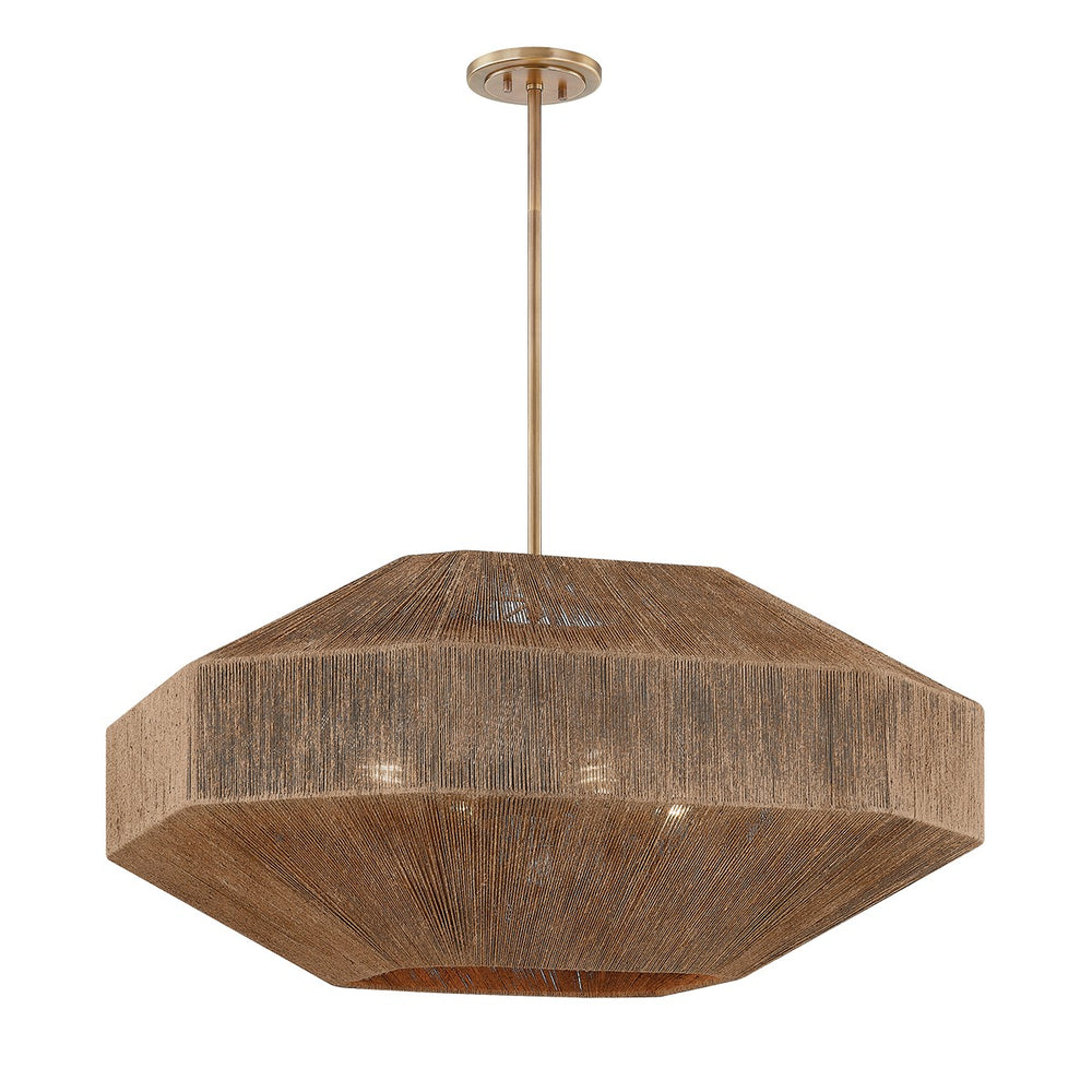 Troy Lighting Canada - Four Light Chandelier - Laken - Patina Brass- Union Lighting Luminaires Decor