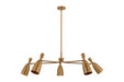 Troy Lighting Canada - LED Chandelier - Spade - Patina Brass- Union Lighting Luminaires Decor