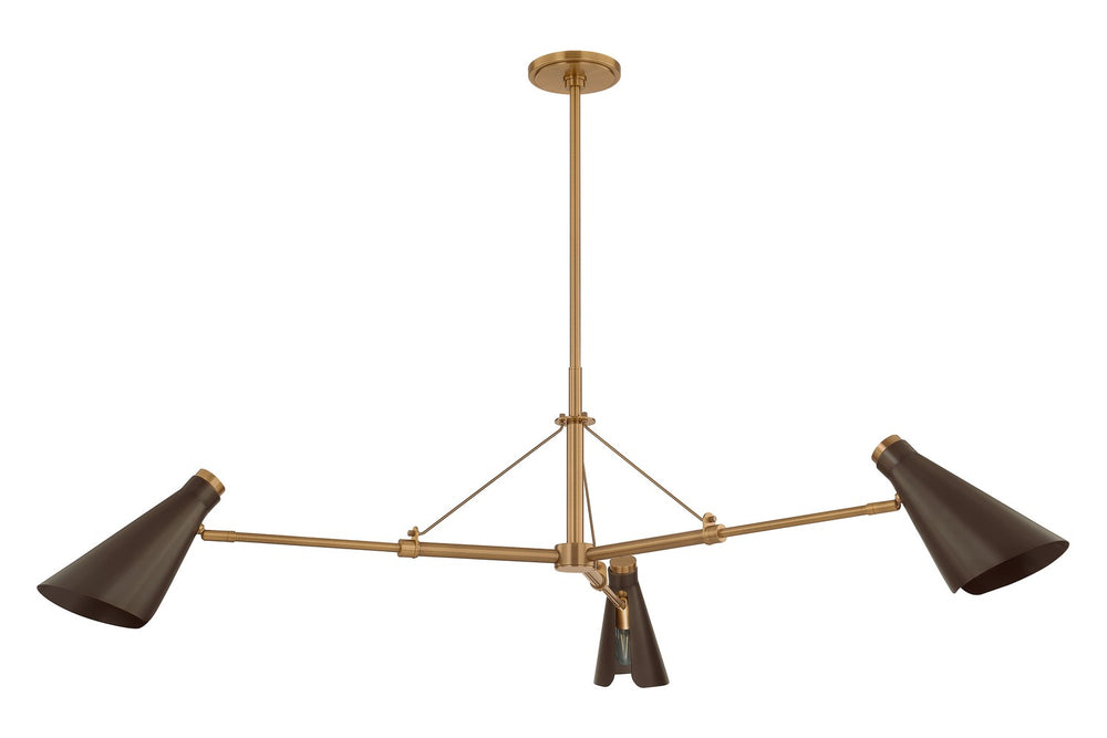 Troy Lighting Canada - Three Light Chandelier - Andersen - Patina Brass/Bronze- Union Lighting Luminaires Decor