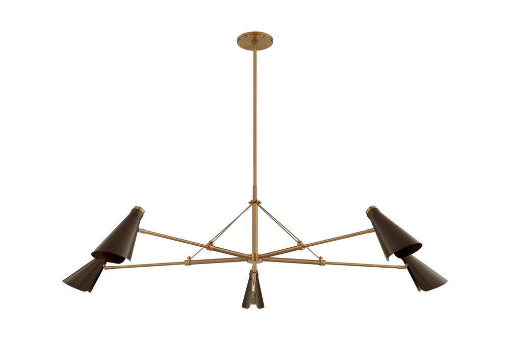 Troy Lighting Canada - Five Light Chandelier - Andersen - Patina Brass/Bronze- Union Lighting Luminaires Decor