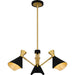 Quoizel - Three Light Chandelier - Arden - Matte Black- Union Lighting Luminaires Decor