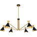 Quoizel - Six Light Chandelier - Arden - Matte Black- Union Lighting Luminaires Decor