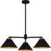 Quoizel - Three Light Chandelier - Alscott - Matte Black- Union Lighting Luminaires Decor